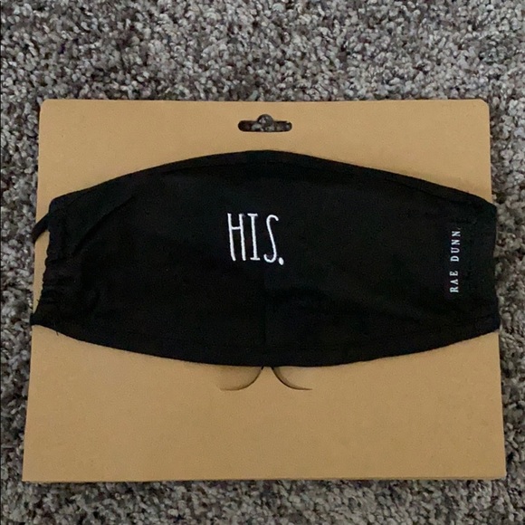Rae Dunn Other - Rae Dunn “His” Facemask